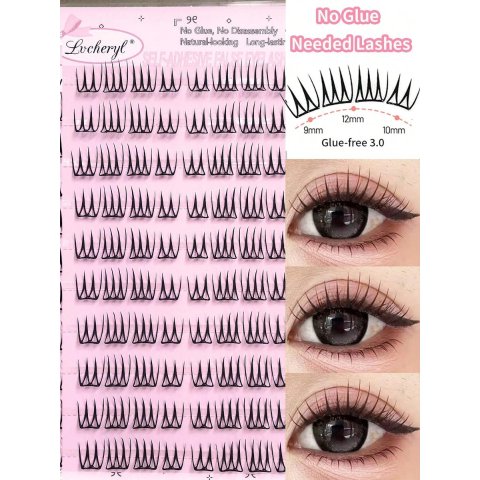 Lvcheryl C卷自粘假睫毛 60片