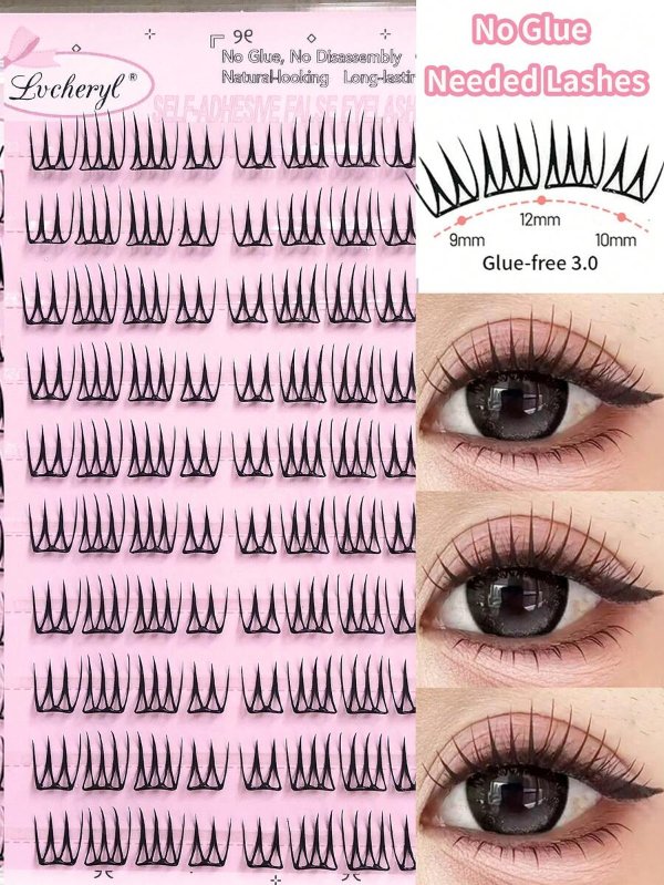 Lvcheryl C卷自粘假睫毛 60片