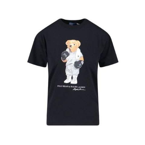 Bear 印花圆领T恤