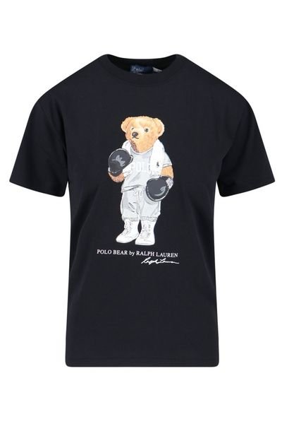 Bear 印花圆领T恤