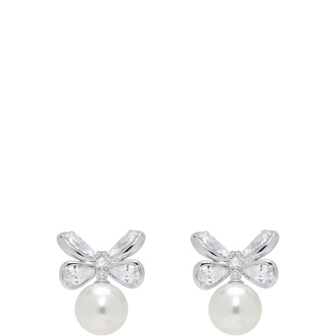 ShuShu/TongYVMIN Butterfly 仿珍珠耳钉