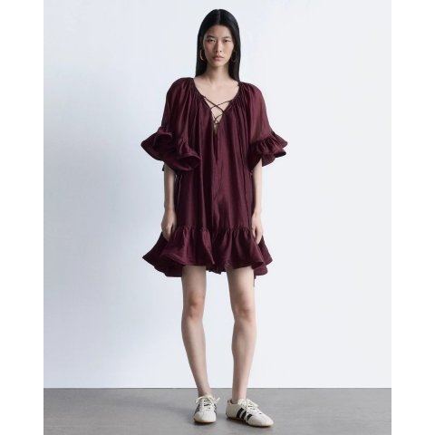 & Other StoriesRuffle 荷叶边迷你连衣裙