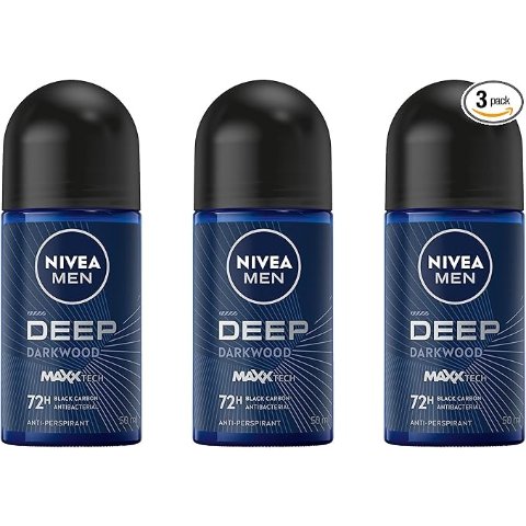 NiveaMEN Deep Darkwood 男士香体走珠 50ml 3支