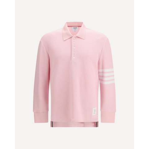 长袖Pique Polo衫