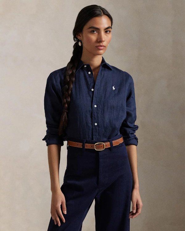 Classic Fit 亚麻衬衫