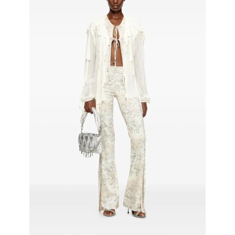 C-Lassy 荷叶边系带罩衫