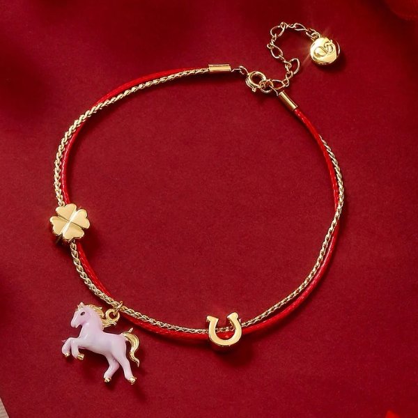 Lucky Horse 红绳生肖手链