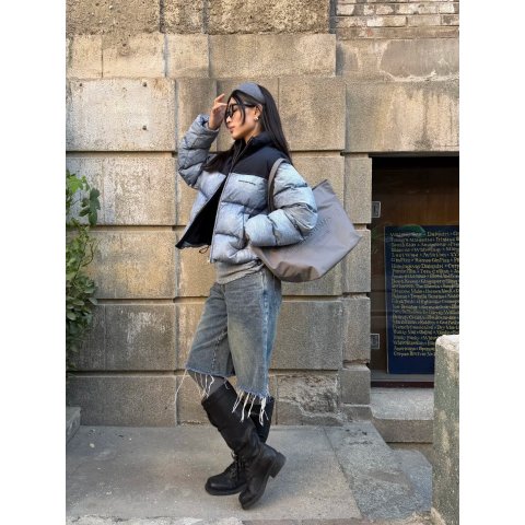 Trompe-L’Oeil 牛仔羽绒服