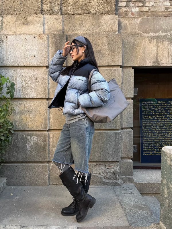 Trompe-L’Oeil 牛仔羽绒服