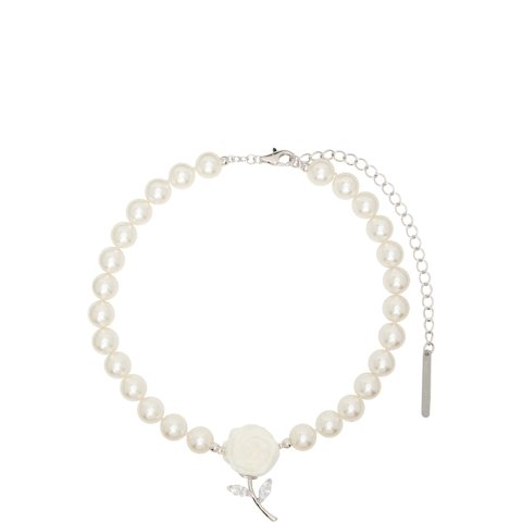 ShuShu/TongPaper Ball 玫瑰宝石叶项链