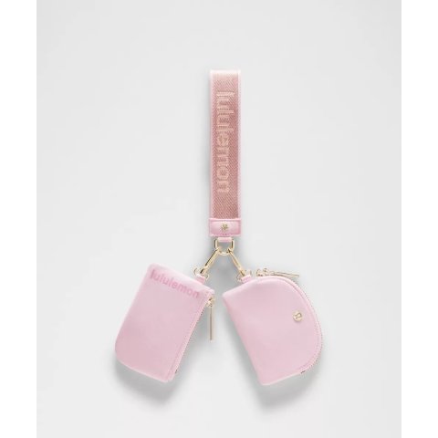 lululemonWordmark 金属双袋手拿包