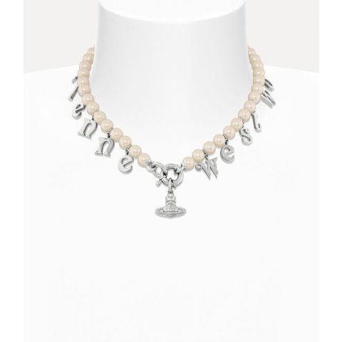 Vivienne WestwoodLeanne 字母珍珠项链