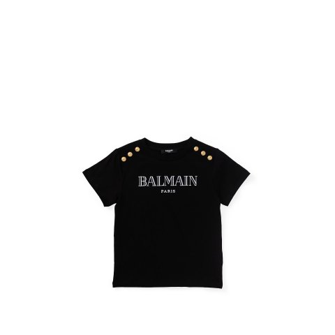 Logo 压花纽扣T恤