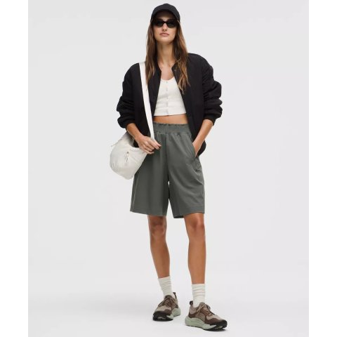 lululemonStretch 高腰荷叶边短裤 9英寸