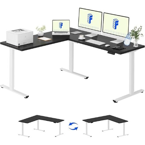 E2L双电机L桌 黑色 160cm 