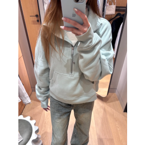 lululemonScuba 半拉链 鹈鹕绿