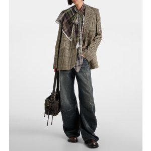 2006F 水洗阔腿牛仔裤