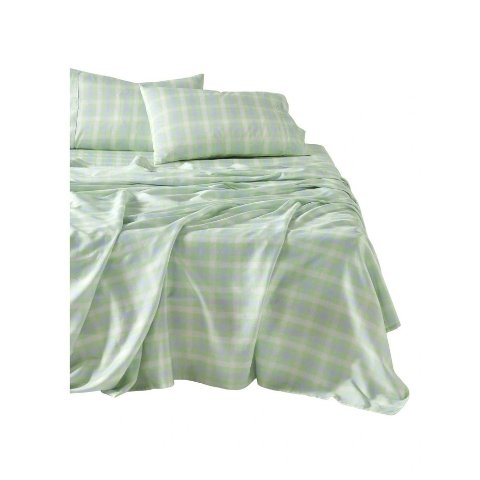 Linen HouseSunrise Check 蓝色床单套装