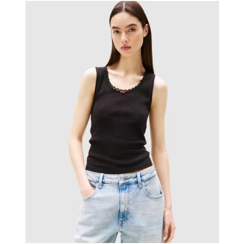 Pointelle 修身背心