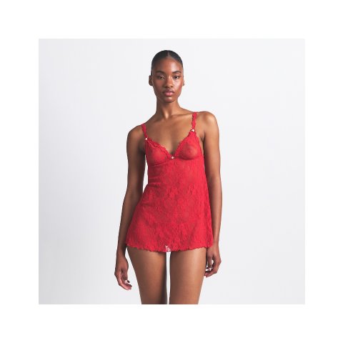 STRETCH 蕾丝吊带裙套装