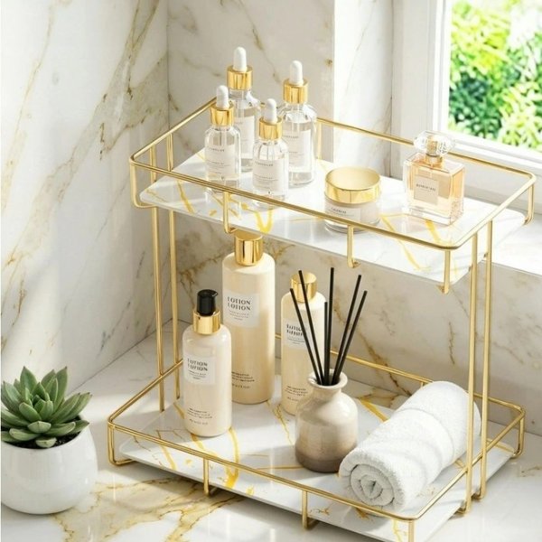 Artiss 2层置物架 金色