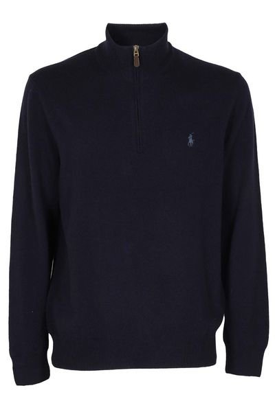 Pony 刺绣半拉链卫衣