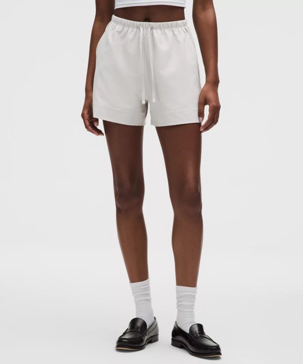 LuluLinen 中腰短裤 3.5吋