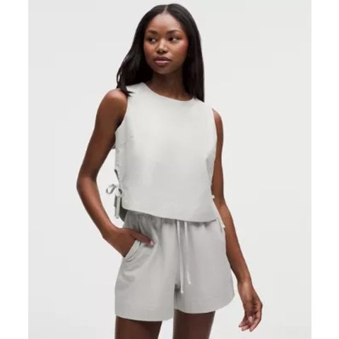 LuluLinen 侧系带背心