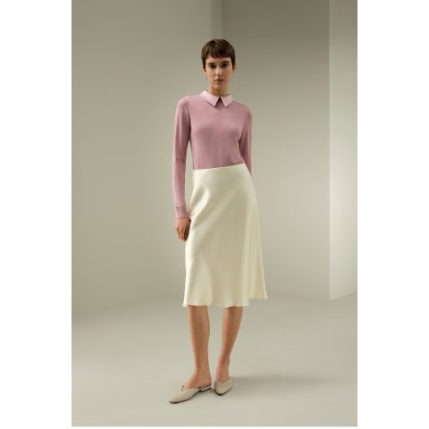 LSxES 真丝中腰半身裙