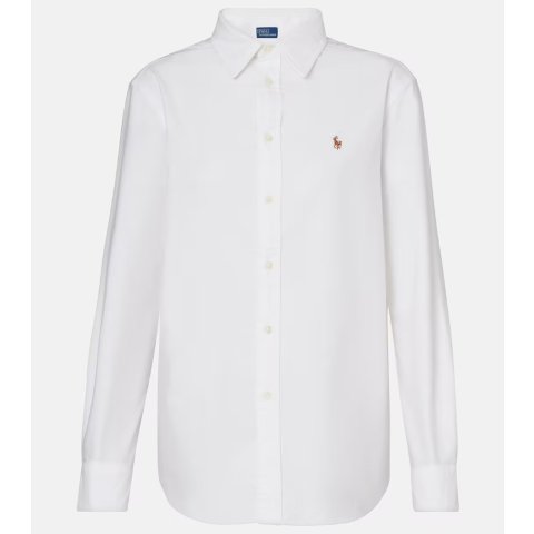 Oxford 刺绣棉衬衫