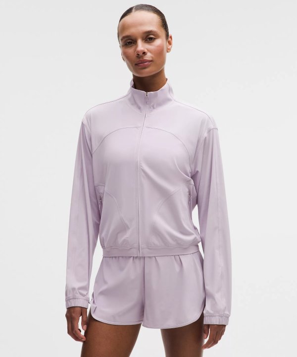 Sleek 全拉链跑步夹克