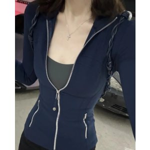 Define Nulu 连帽夹克 藏蓝/银拉链