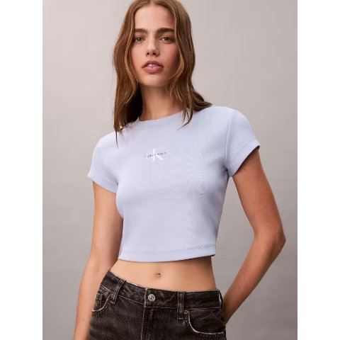 Monogram 罗纹短袖T恤