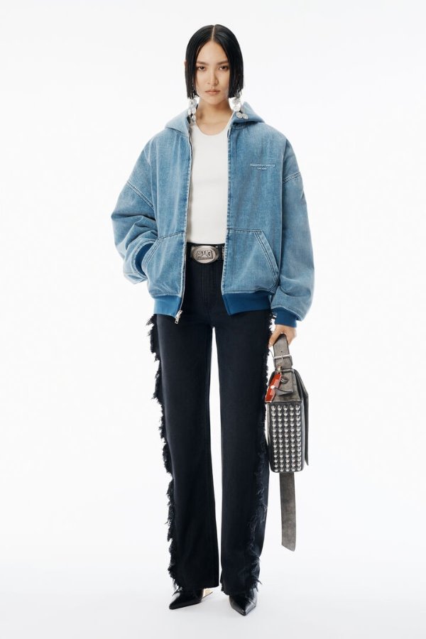 Faded Float黑色牛仔裤