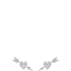 ShuShu/TongYVMIN 心形箭头镶嵌耳环