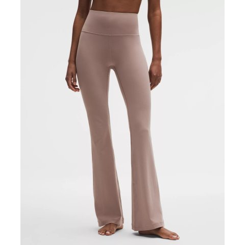 Groove Nulu 高腰喇叭裤 灰玫棕