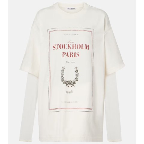 Layered 棉质印花T恤