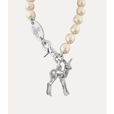 Vivienne WestwoodMonette 小鹿珍珠项链