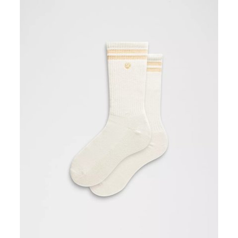 lululemonDaily Essential 条纹中筒袜