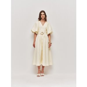 AJE Portrait 拼接连衣裙 中长款