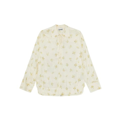 花卉印花罩衫 M码