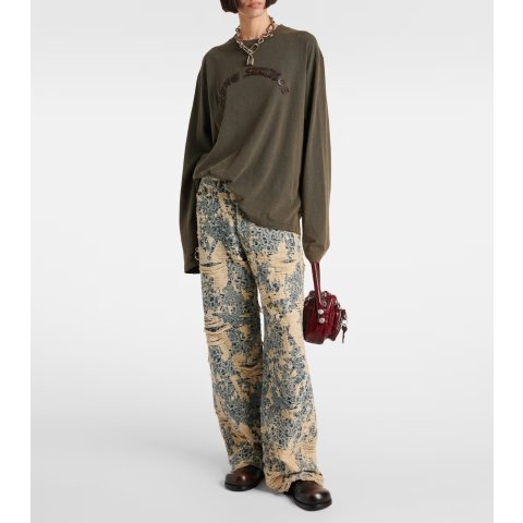 1981 Monogram 宽松破洞牛仔裤