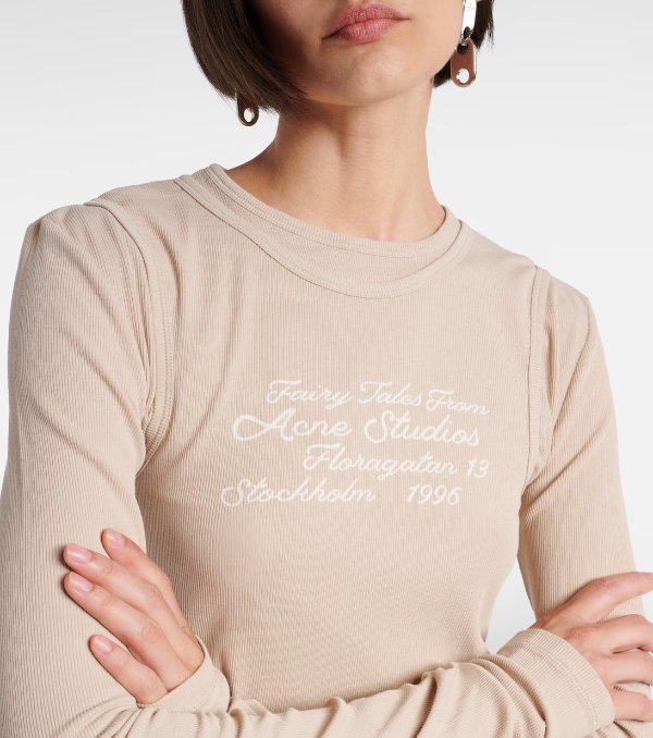 Layered 棉混纺印花T恤