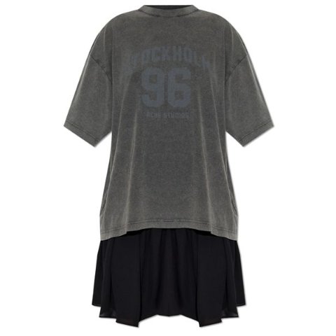 Acne StudiosT-Shirt 连衣裙 黑色