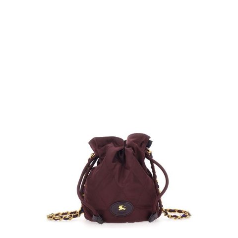 BurberryHorseshoe 迷你绗缝桶包