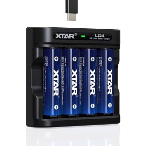 XTAR AA充电电池 1.5V 4节装 含充电器