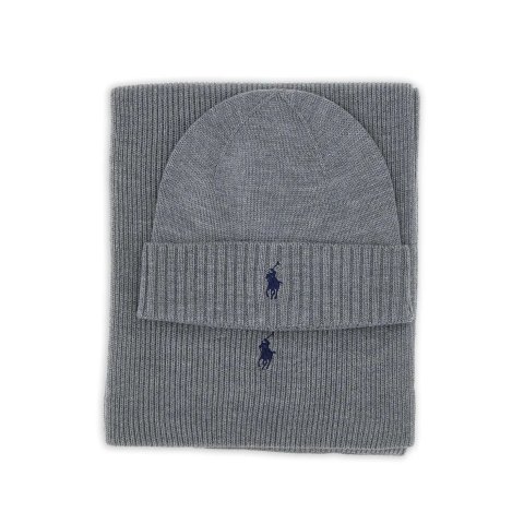 罗纹针织帽套装