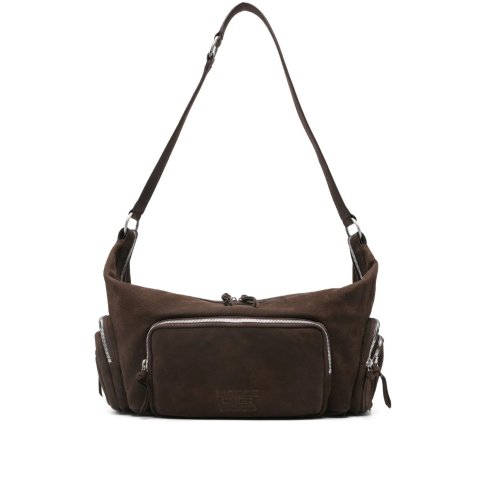 拉链口袋单肩包