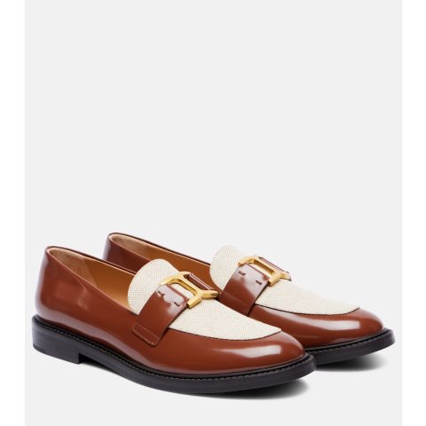 Marcie 乐福鞋 皮革帆布款