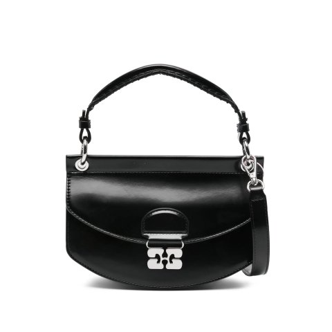 弧形皮革斜挎包